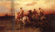 Adolf Schreyer Arab Horsemen on the March china oil painting artist